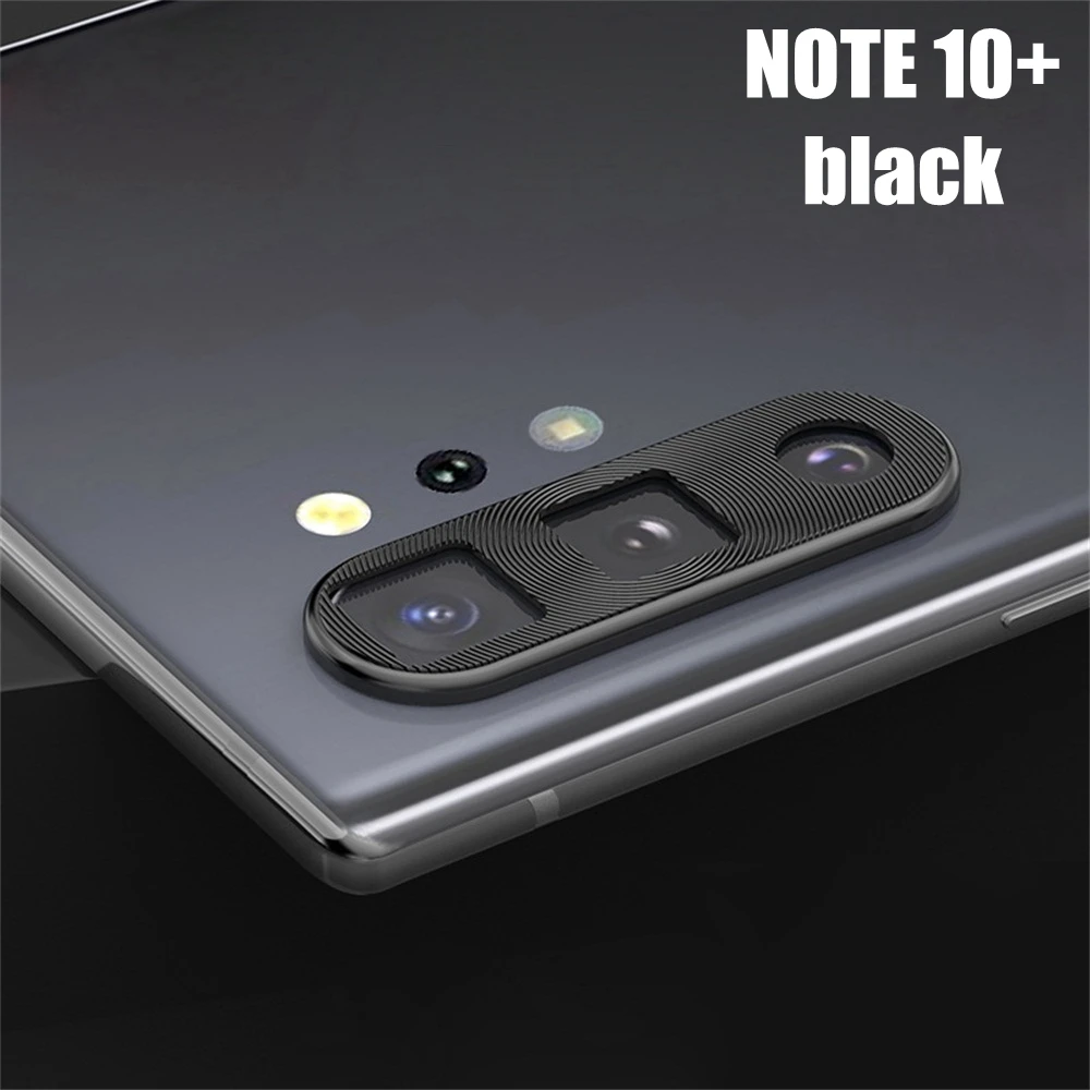 black For 10PLUS Роскошное металлическое защитное кольцо для объектива камеры Защитная пленка для samsung Galaxy Note 10 10+ Plus - Цвет: black For 10PLUS