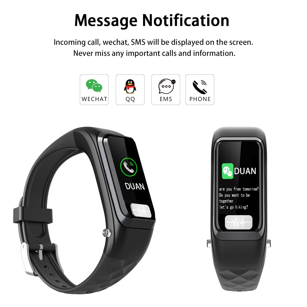 Bluetooth Earphone H207 Bluetooth Earphone Bracelet Smart Band Fitness Tracker Smart Watch Men Women Waterproof Smart Bracelet