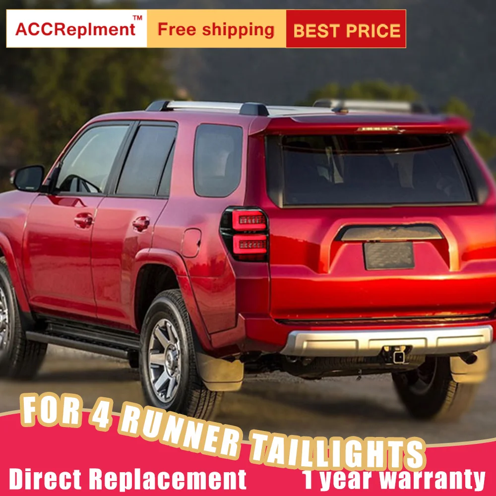 New LED Taillight Assembly For Toyota 4Runner 2010-2021 LED Rear Lamp Brake Reverse Light Rear Back Up Lamp DRL Car Taillight
