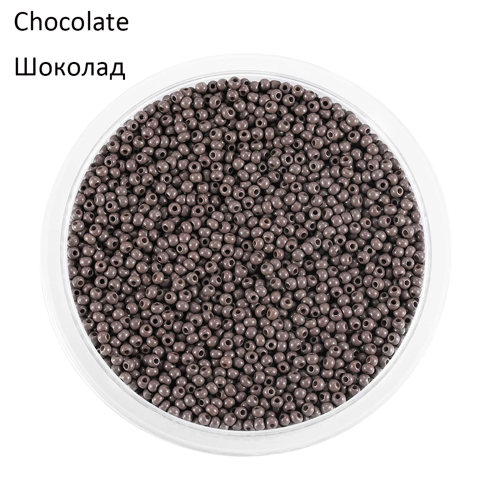 Vibrant Czech Glass Seed Beads - 2mm Round for DIY Jewelry and Crafts
