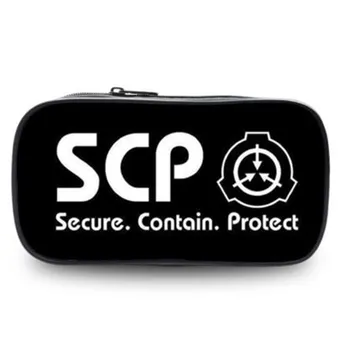 

SCP Secure Contain Protect Anime Wallet 8 Inch Pencil Case School Supplies Stationery Storage Bag Boys Girls Gifts