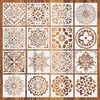 16pcs/set 15*15cm Mandala Painting Stencils DIY Drawing Scrapbook Wall Stencil Painting for Wood Floor Tiles Fabric Art Template ► Photo 1/6