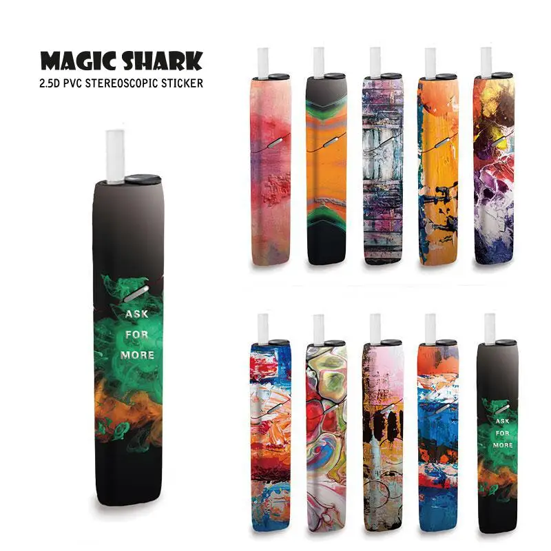 Magic Shark Hot Sale 2019 Fashion Painting Protective for IQOS3 Sticker IQOS 3 Multi Skin Cover | Мобильные телефоны и
