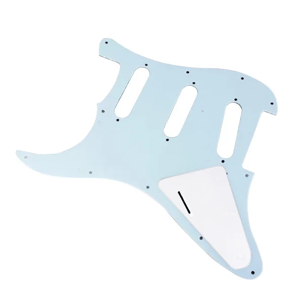 Green Pearloid 3-Ply 11 Hole Pickguard Scratch Plate SSS For Electric Guitar 