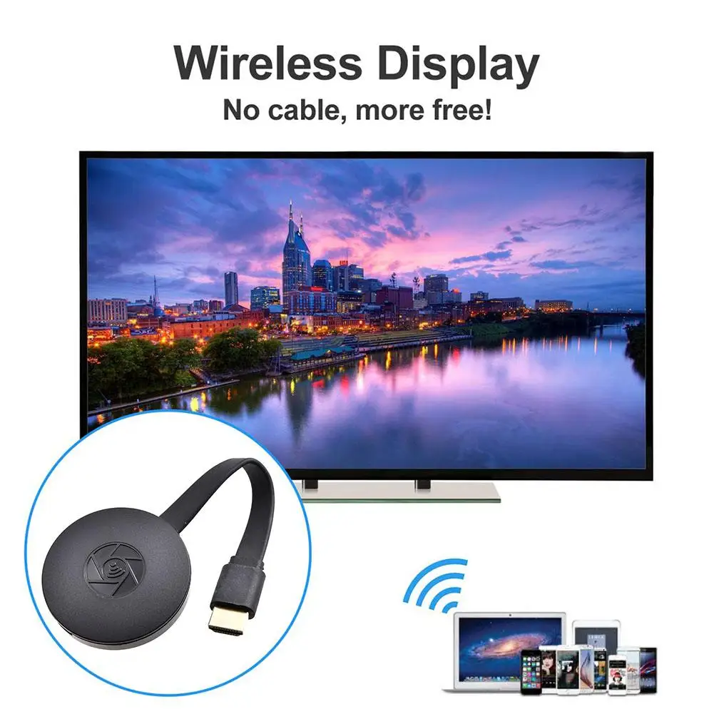 Самоклеющийся интерфейс для ТВ беспроводной дисплей ресивер 2,4/5G WiFi 4K 1080P Мобильный экран литой зеркальный адаптер ключ для Netflix youtube