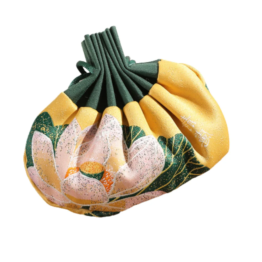 Silk Embroidery Jewelry Gift Storage Pouch Bag Drawstring Embroidered Incense Bag Coin Lucky Brocade Small Cloth