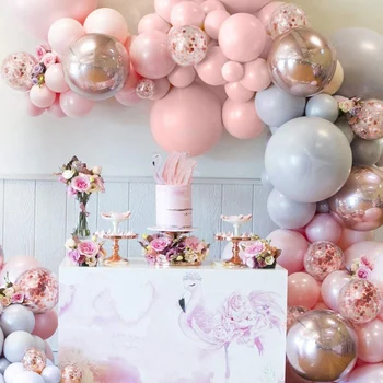 

Latex For Brithday Anniversary DIY With Chain Dot Glue Baby Shower Backdrop Party Balloon Arch Kit Wedding Decoration Ceremony