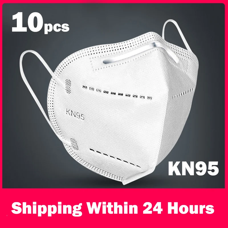 10 pièces kn95 masque mascarillas masque masques de bouche mascheria
masque masques Anti-poussière filtre respirant jetable pm2.5 respirateur