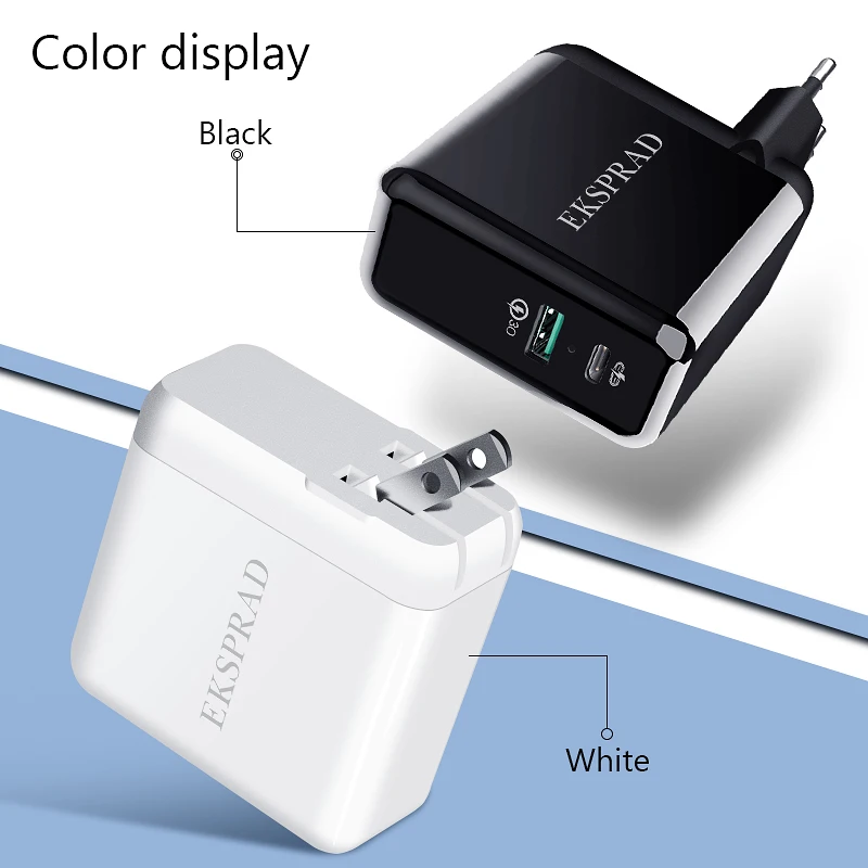 USB зарядное устройство PD 36 Вт 2 порта быстрое зарядное устройство для iPhone 11 Quick Charge 3,0 Для Xiaomi Phone charger для MacBook Pro nintendo Switch