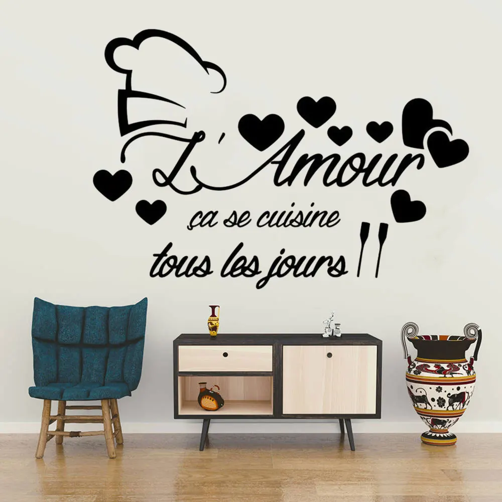 French Quotes Art Removable Wall Stickers Muraux Citation L Amour Cuisine Decoration Romantic Resturant Vinyl Wall Decor Cx394 Wall Stickers Aliexpress French Quotes Art Removable Wall Stickers Muraux Citation L Amour Cuisine Decoration Romantic Resturant Vinyl Wall Decor Cx394 Wall Stickers Aliexpress