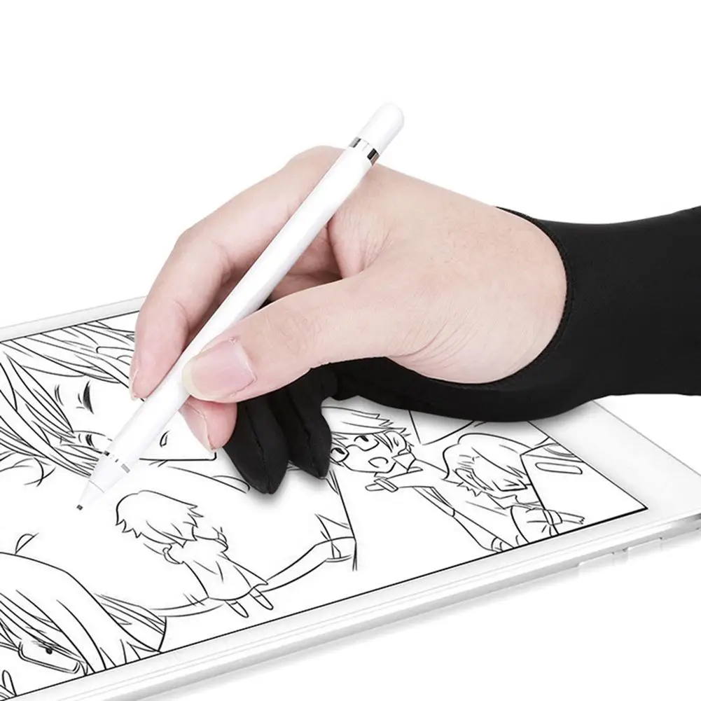 

1Pc Anti-Fouling Two Finger Glove for Artist Drawing Pen Graphic Tablet Pad HOT SALES 2020
