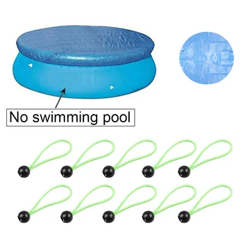 

Above Ground Pool Cover Set Easy Install Outdoor Sports Round Rectangle Portable Waterproof Foldable Elastic Cord Buckle