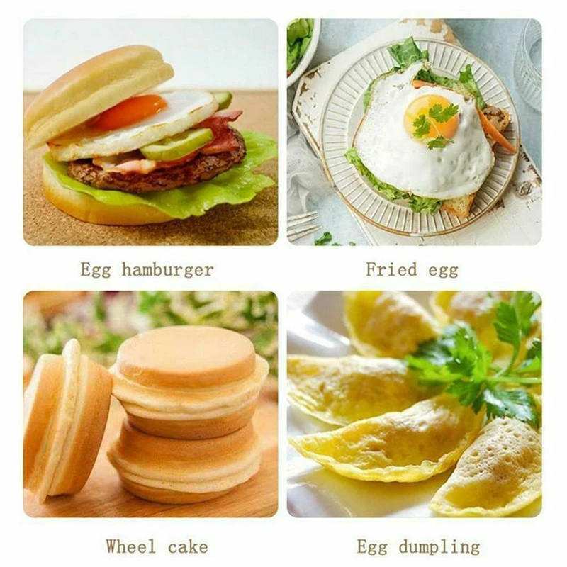 Fry Pan for Eggs Non Stick Fri Pan Ham Pancake Maker Egg Burger Pan with Wooden Handle 4 Hole for Induction Cooker Gas Stove Fry Pan for Eggs Non Stick Fri Pan Ham Pancake Maker Egg Burger Pan with Wooden Handle 4 Hole for Induction Cooker Gas Stove