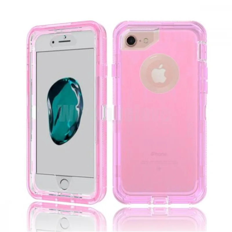 500 шт 3 в 1 робот прозрачные защитные чехлы для iPhone 11 Pro XR XS MAX 8 Plus