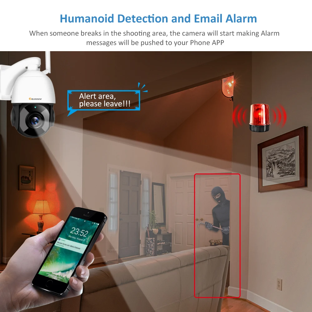 PTZ 30X Zoom видео наблюдение IP 1080P HD Wifi Открытый дом Беспроводная CCTV двухсторонняя