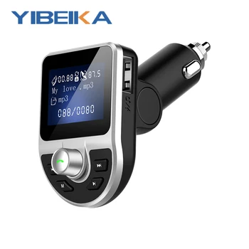 

YIBEIKA car charge 3,1A coche Bluetooth transmisor FM puertos USB Dual cargador de coche modulador FM reproductor MP3 ence