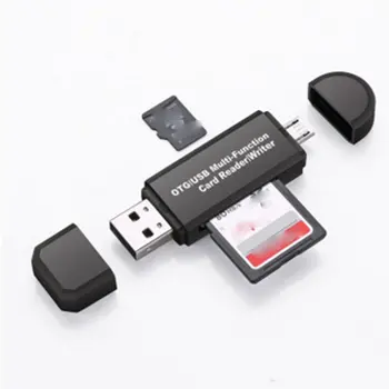 3 в 1 USB 2,0 кард-ридер для компьютера, мультинастольная кард-ридер, Многофункциональный Otg высокоскоростной Tf/цифровой безопасности для Android к...