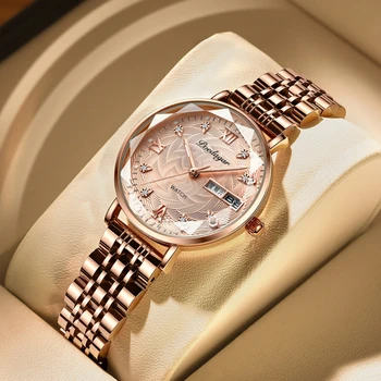 Women Watch Rose Gold Montre Femme Women's Mesh Belt ultra-thin Fashion relojes para mujer Luxury Wrist Watches reloj mujer 1