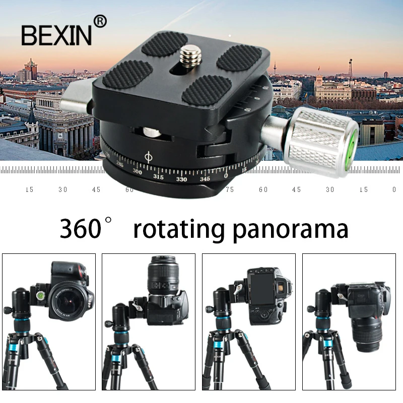 Быстросъемный зажим для Dslr КАМЕРЫ Крепление штатива пластина адаптер Поворот на