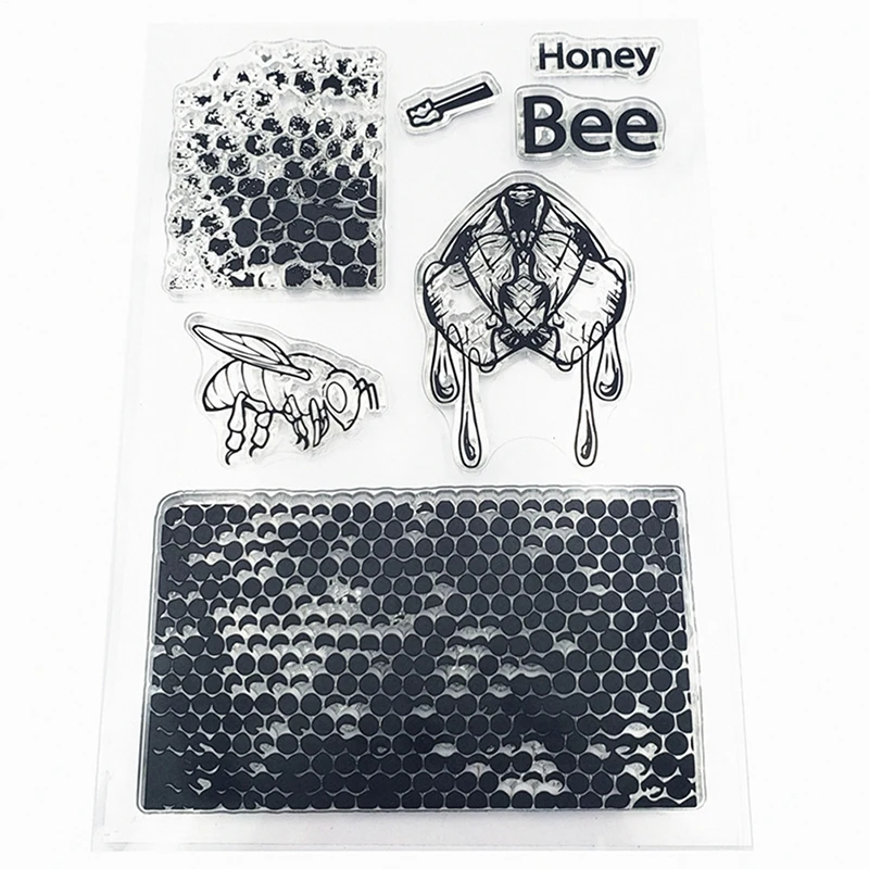 

1 PC Bee Hive Transparent Silicone Clear Stamps Scrapbooking Album DIY Scrapbooking/Card Making/ Decoration Supplies