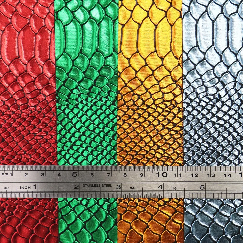 A4 Sheet 30x21cm Snake Leatherette Synthetic Faux PU Leather Fabric For Bows Bags Home Decoration H0420 leather fabric