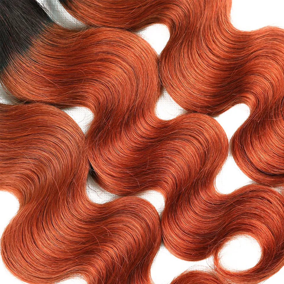 unice hair orange bundles with closure  (11)