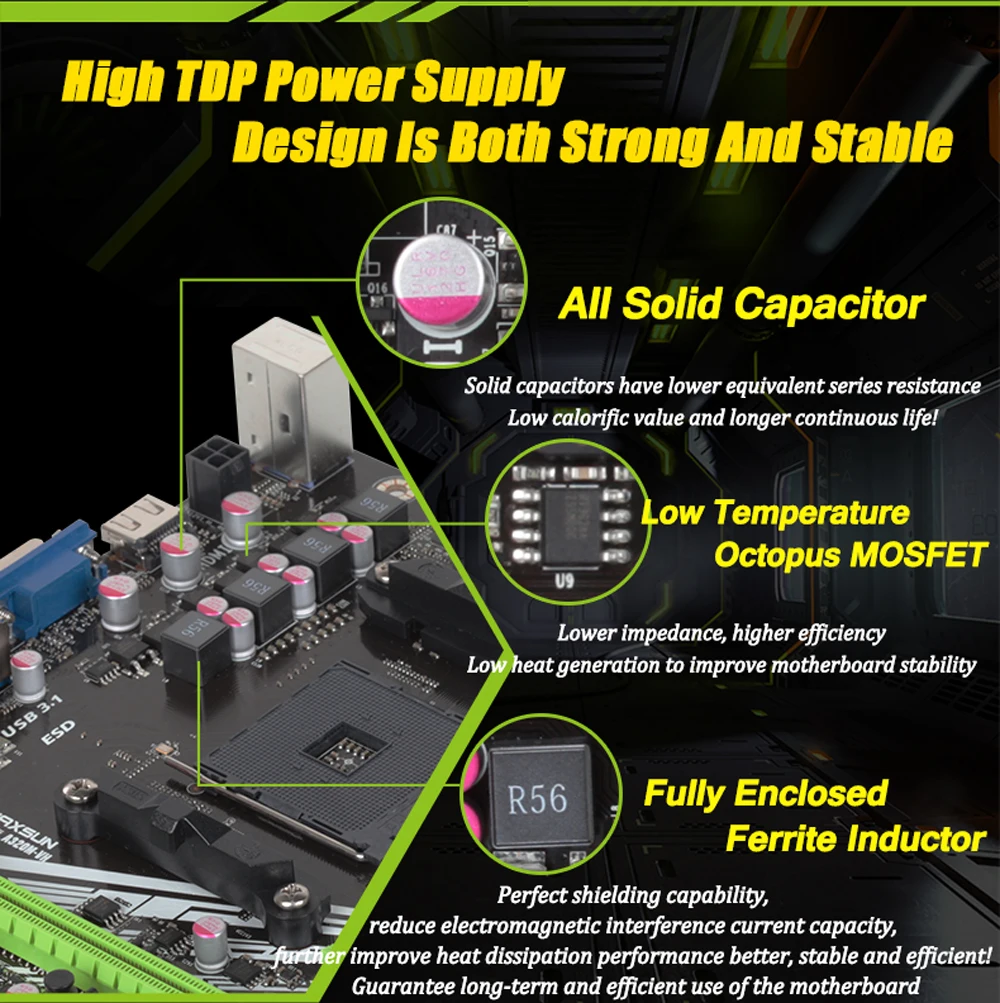 Оригинальный maxsun MS-Earthshaker A320M-VH AMD Материнская плата mATX двухканальный DDR4 Gigabit LAN 4 x SATAIII USB3.1 VGA HDMI