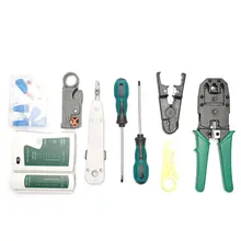 Kit d'outils de sertissage Rj45 pour testeur de câbles Lan CAT5/CAT6, outil de réparation de réseau Utp, pince à sertir, pince de prise