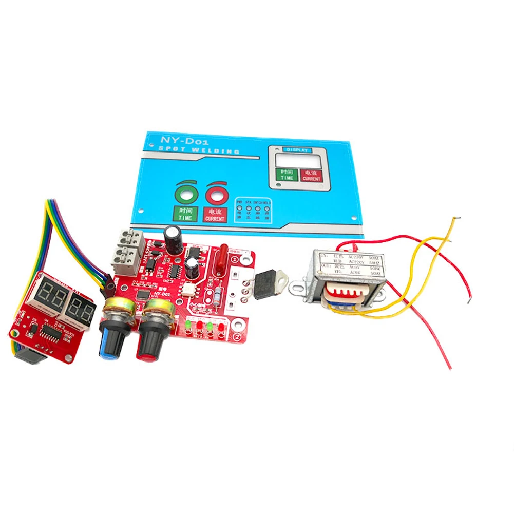 NY-D01 Spot Welding Machine DIY Controller Panel Time and Current Control Function with Digital Display hot stapler plastic