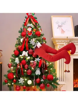 

2020 Christmas Tree Decoration Leg Indoor Christmas Kickers Decorations For Home 57BB