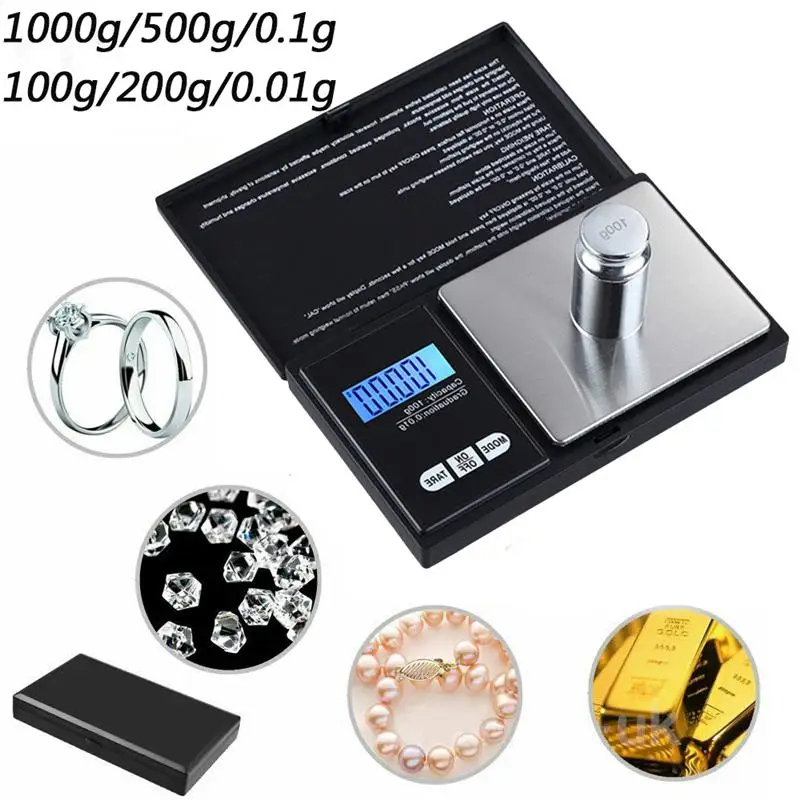 

Mini Electronic Scale Precise Digital Scale Weighing Machine Jewelry Scale for Home Shop Dorms without Battery