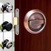 Myhomera Double-sided Door Lock Stainless Steel 304 Recessed Invisible Handle Home Safety Hidden Door Pulls Fire Proof Locks Set ► Photo 2/6