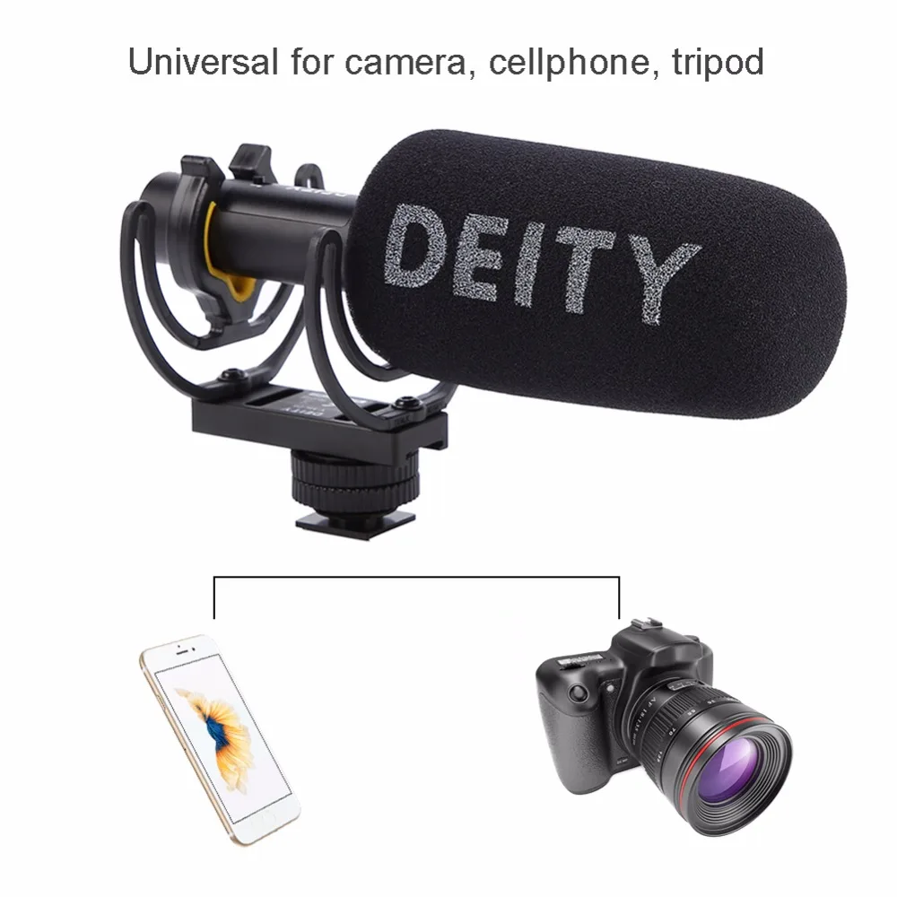Aputure Deity V-mic D3 конденсаторный Гиперкардиоидный Микрофон Мини Мобильный телефон камера микрофон с 3,5 мм аудио интерфейс