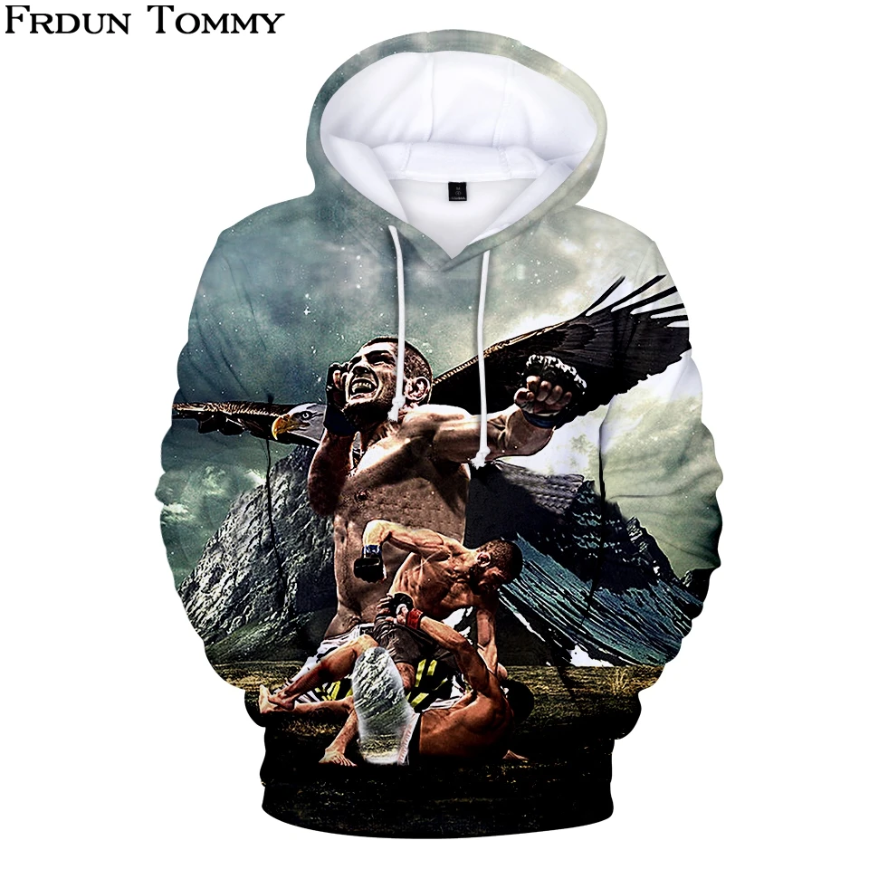 

2019 Hot New Khabib Nurmagomedov 3D Hoodies Men/Women Fall Winter Fashion Khabib Nurmagomedov 3D Hoodie Harajuku Sweatshirts top