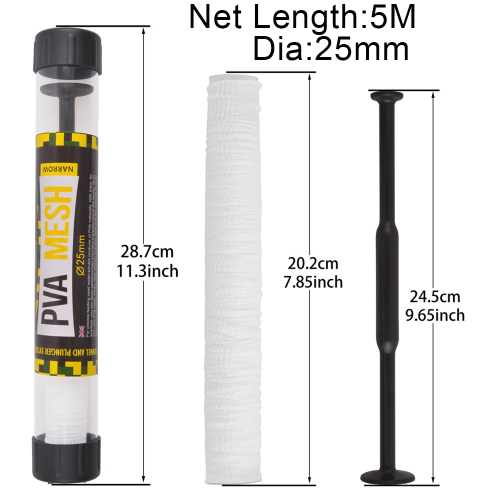 Mosodo – filet de recharge PVA avec Tube, filet d'appât Soluble