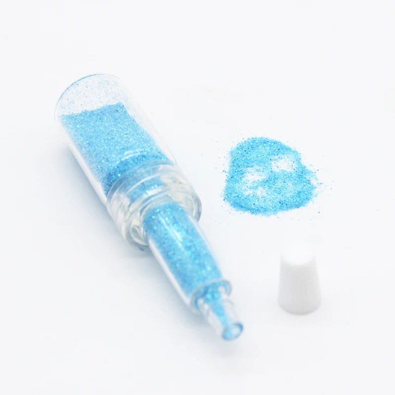 light blue Блеск для ногтей Unhas украшения ногтей искусство Paznokcie порошок Ongle пигмент Nagels Лазерная голографическая глитер Блеск Хэллоуин Poudre - Цвет: light blue