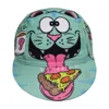 Cat Pizza Cycling cap Creativity Bike Hat Headwear Free Size  Men And Women Quick-Drying Polyester braetan 1