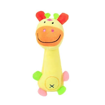 

New Funny Animal Shape Cute Pet Puppy Dog Toys Soft Plush Sound Squeaky Giraffe Chew Toy