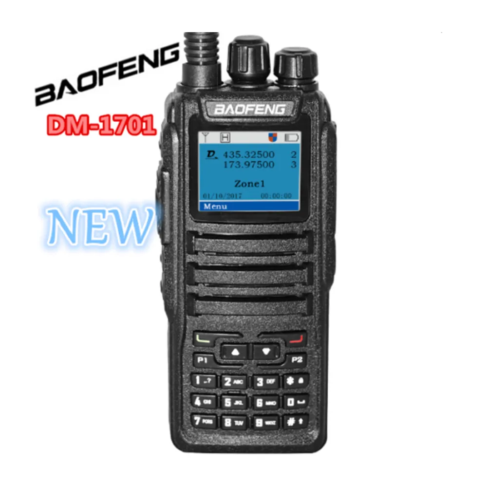 Baofeng DM-1701 двухдиапазонный I& II DMR& Аналоговый Цифровой двухсторонний радиоприемник 136-174 МГц и 400-470 МГц Двухдиапазонная рация DM1701 - Цвет: No Cable