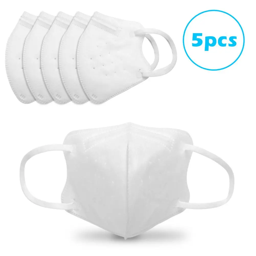 

5 PCS KN95 Anti-Fog Dust Mask Child PM2.5 Anti Face Mouth Warm Masks N95 Healthy Air Filter Dust Proof Protection For Kids