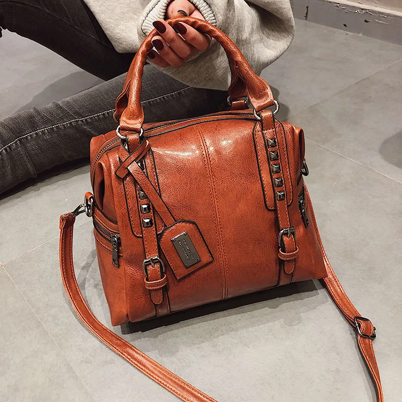 Женская сумка тоут из ПУ кожи с ручками и плечевым ремнём|Сумки ручками| |