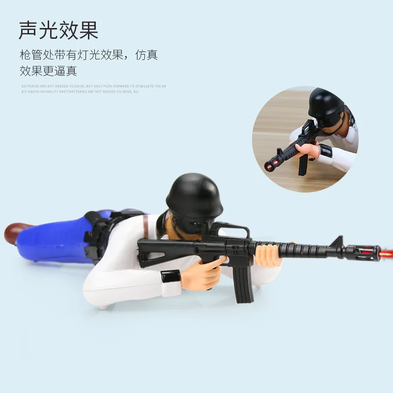 

New Style Electric pa bing Chicken Soldier pa bing Sound Making Electric China Mobile pa bing CHILDREN'S Toy Stall Hot Selling