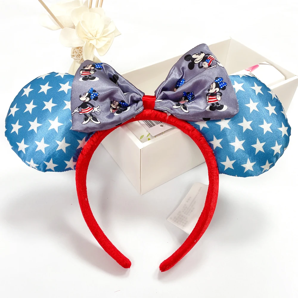 disney dos desenhos animados mickey orelhas princesa disneyland beleza moda bowknot headband decoração de festa menina fingir brinquedos presente