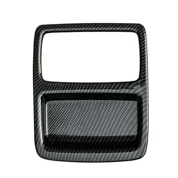 

1* Cover Trim ABS Carbon Fiber Style Black Rear Seat Water Cup 2018 2019