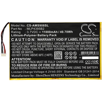 

Battery for Autel MaxiSys MS908, MaxiSys MS908P Pro, MaxiSys CV, MS908CV, MaxiSys Pro, MS908S Replacement MLP4395B2 11000mAh