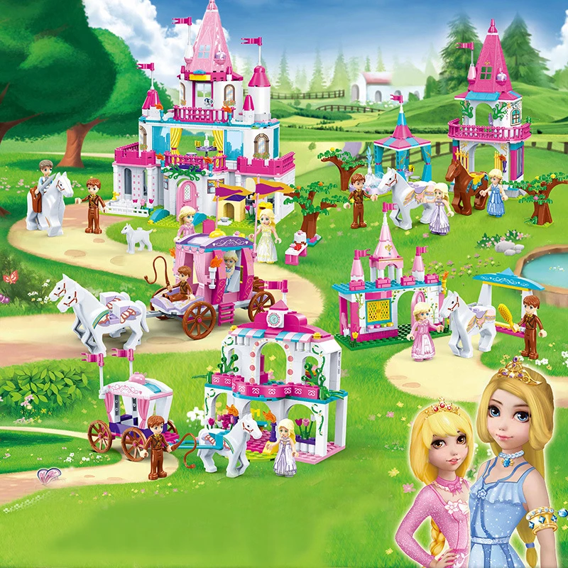 LEGOings Friends Alice Princess Romantic Castle Carriage House 5 Styles Set Blocks For Girls Friends LEGOings Toys Kids Gifts LEGOings Friends Alice Princess Romantic Castle Carriage House 5 Styles Set Blocks For Girls Friends LEGOings Toys Kids Gifts