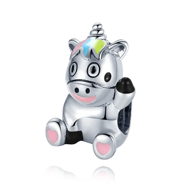 Genuine 925 sterling silver marine animal hanging bead pendant suitable for original Pandora bracelet ladies fashion jewelry CMC041