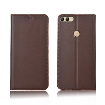 

Genuine Leather magnetic flip case credit card slot holder for Huwei Enjoy 8 Plus/Huawei Enjoy 7S phone case funda standing case