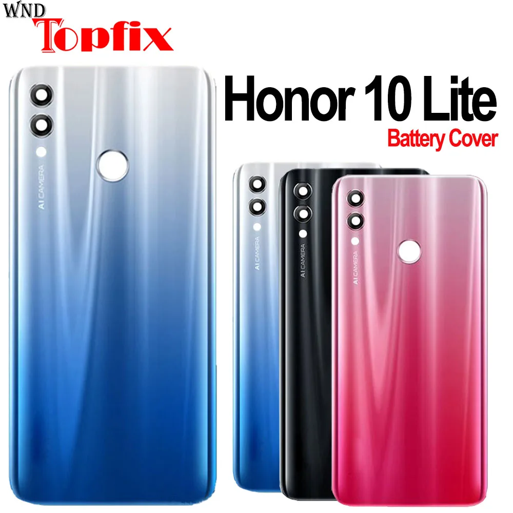 Задняя крышка батарейного отсека для Huawei Honor 10 Lite задняя корпуса Крышка корпус