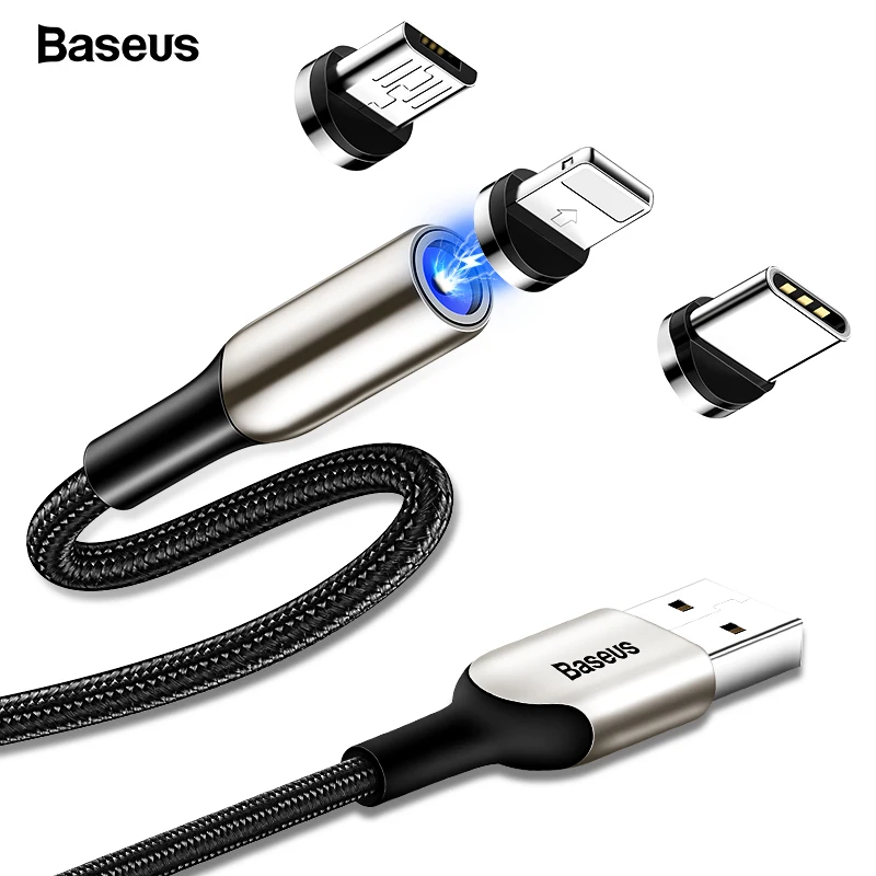 

Baseus Magnetic Cable For iPhone Huawei Android Mobile Phone USB Charging cable Micro USB Type C Cable USB-C Fast Charging Cord